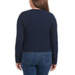 Hilary Radley Button Front Cardigan Navy Blue