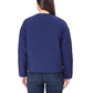 TAHARI Lightweight Quilted Button-up Jacket - Navy