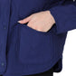 TAHARI Lightweight Quilted Button-up Jacket - Navy