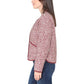 TAHARI Lightweight Quilted Button-up Jacket - Red