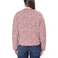 TAHARI Lightweight Quilted Button-up Jacket - Red