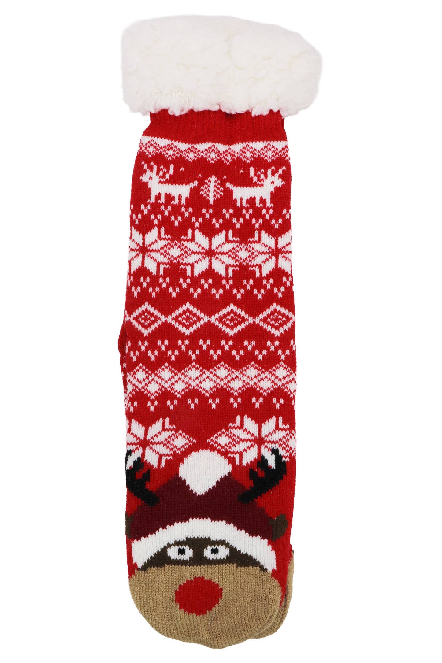 Christmas Thick Fleece Non-slip Lounge Socks: ASSORTED / ONE SIZE