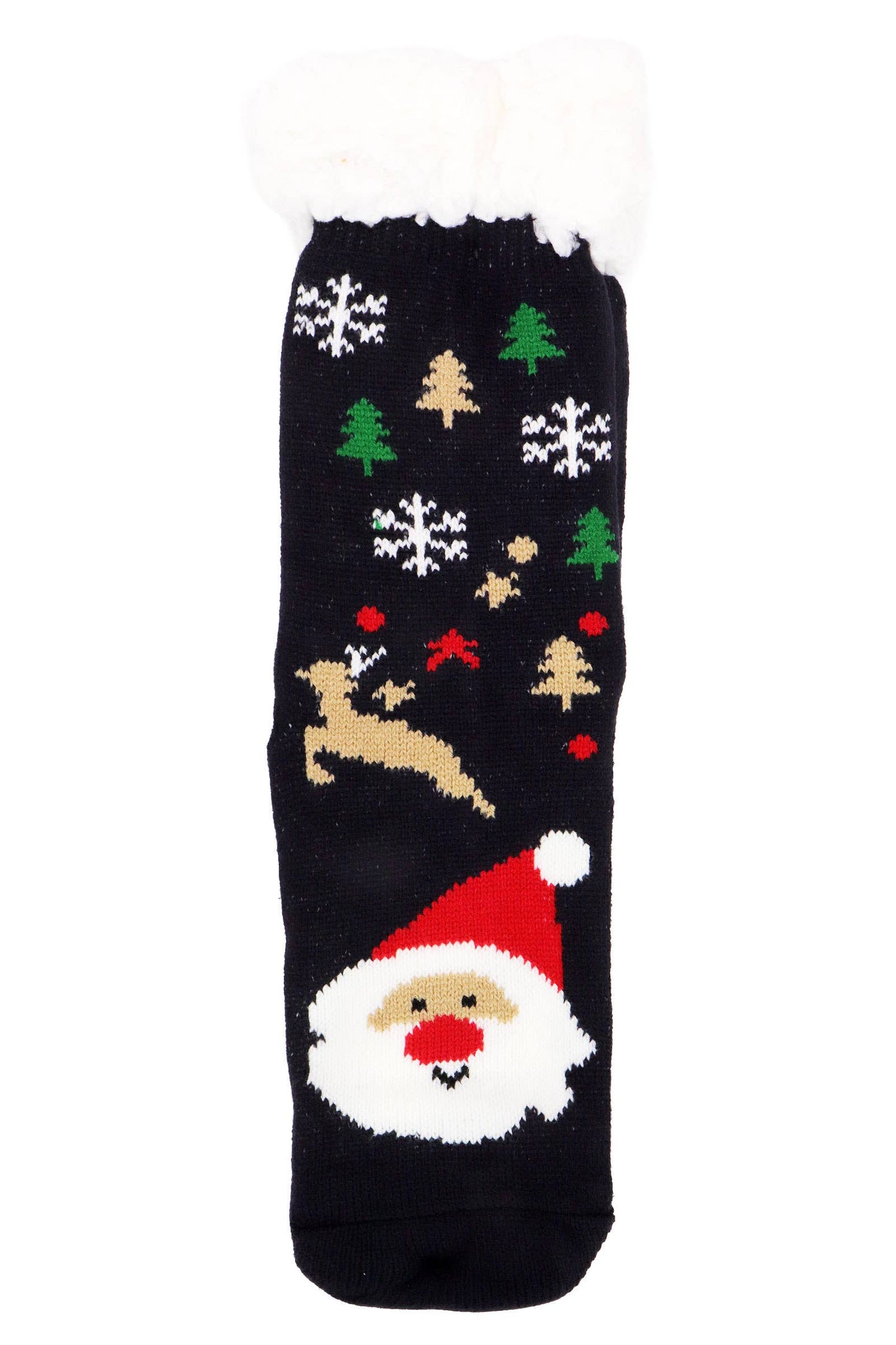 Christmas Thick Fleece Non-slip Lounge Socks: ASSORTED / ONE SIZE