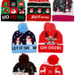 Christmas Festive Single Pom Cuffed Beanie