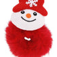 Christmas Charm Fuzzy Faux Fur Scrunchies: ASSORTED / ONE SIZE