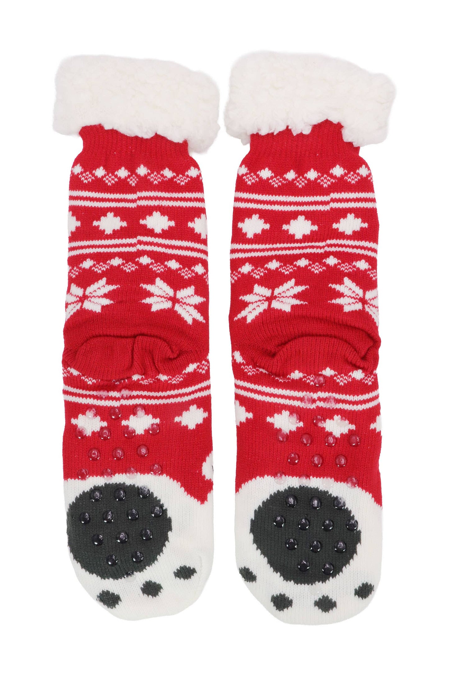 Christmas Thick Fleece Non-slip Lounge Socks: ASSORTED / ONE SIZE