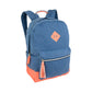 Glitter 17.5" Denim Backpack - Denim/Coral, Pink/Blue