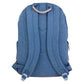Glitter 17.5" Denim Backpack - Denim/Coral, Pink/Blue