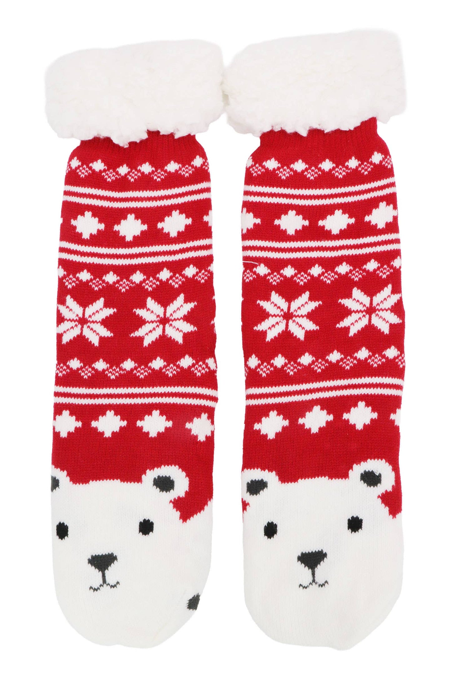 Christmas Thick Fleece Non-slip Lounge Socks: ASSORTED / ONE SIZE