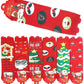 Red Christmas Festive Elastic Quarter Socks: ASSORTED / ONE SIZE