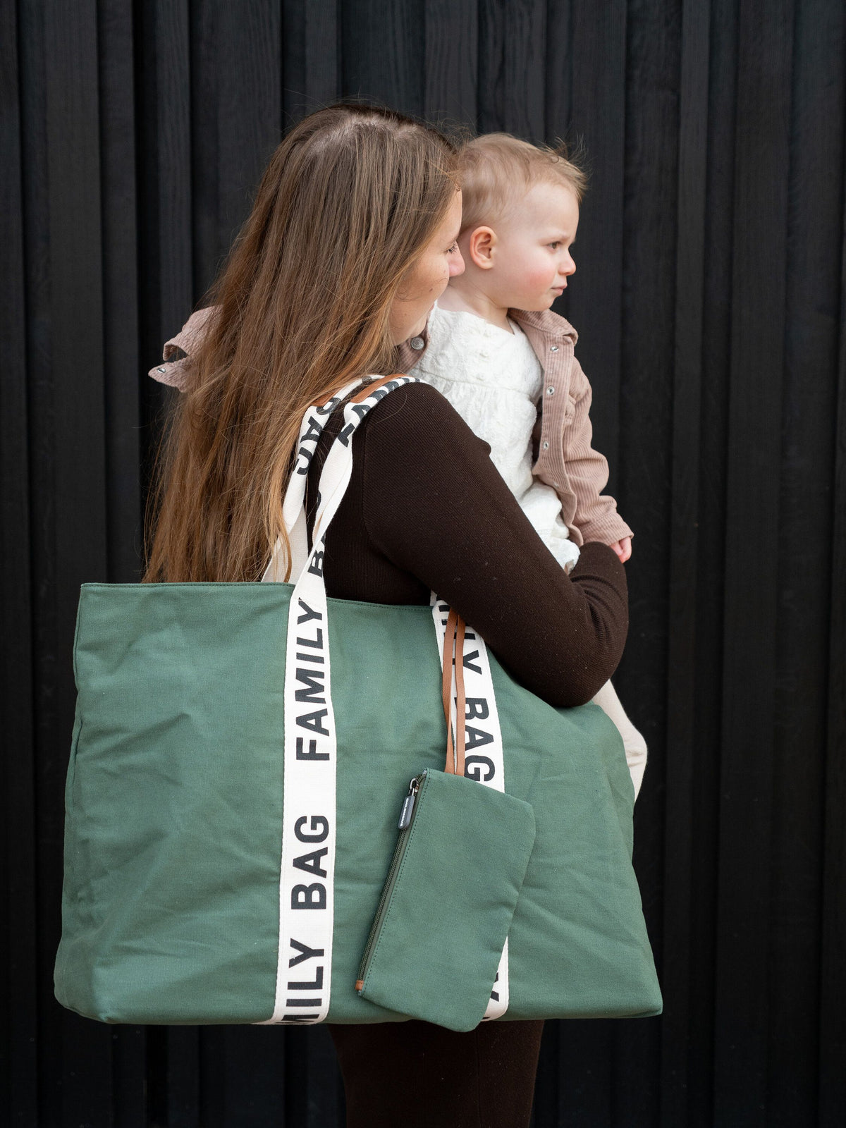 Signature Family Bag Green - Canvas Material