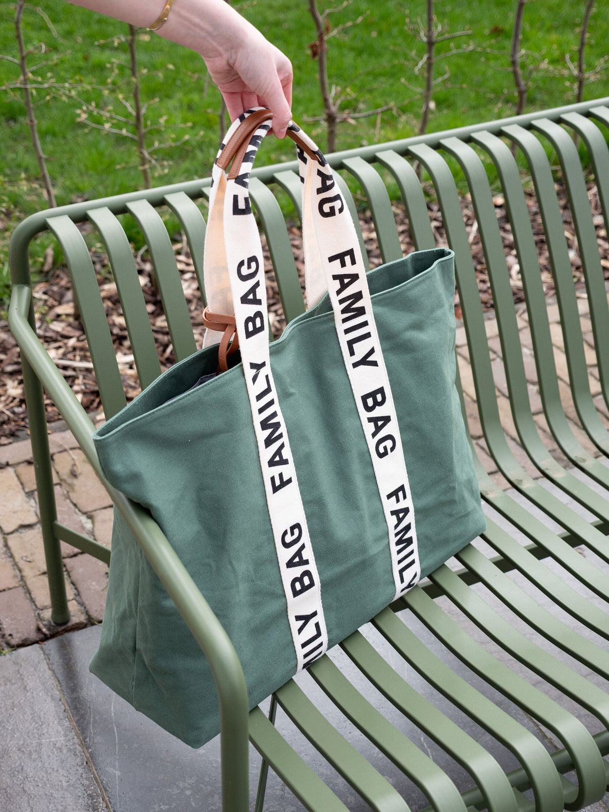Signature Family Bag Green - Canvas Material