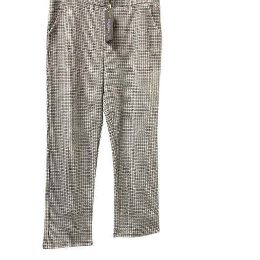 Women's Black & Grey Micro Check Pants
