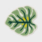 Leaf Shaped Machine Washable Non-Slip Bath Rug Green