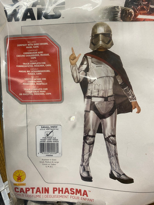 Star Wars Episode VII Captain Phasma Child Halloween Costume. Size Small