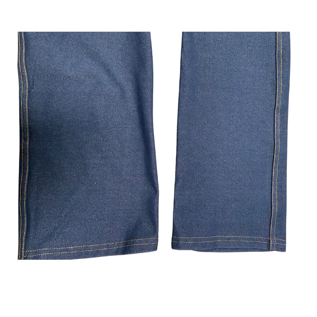 Julia Divina Premium Straight-Leg Pull-On Denim Pant — Classic Denim Blue