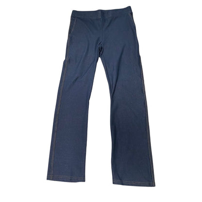 Julia Divina Premium Straight-Leg Pull-On Denim Pant — Classic Denim Blue