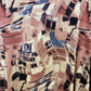 Abstract Print Dress Geometric Inspired Print Pink