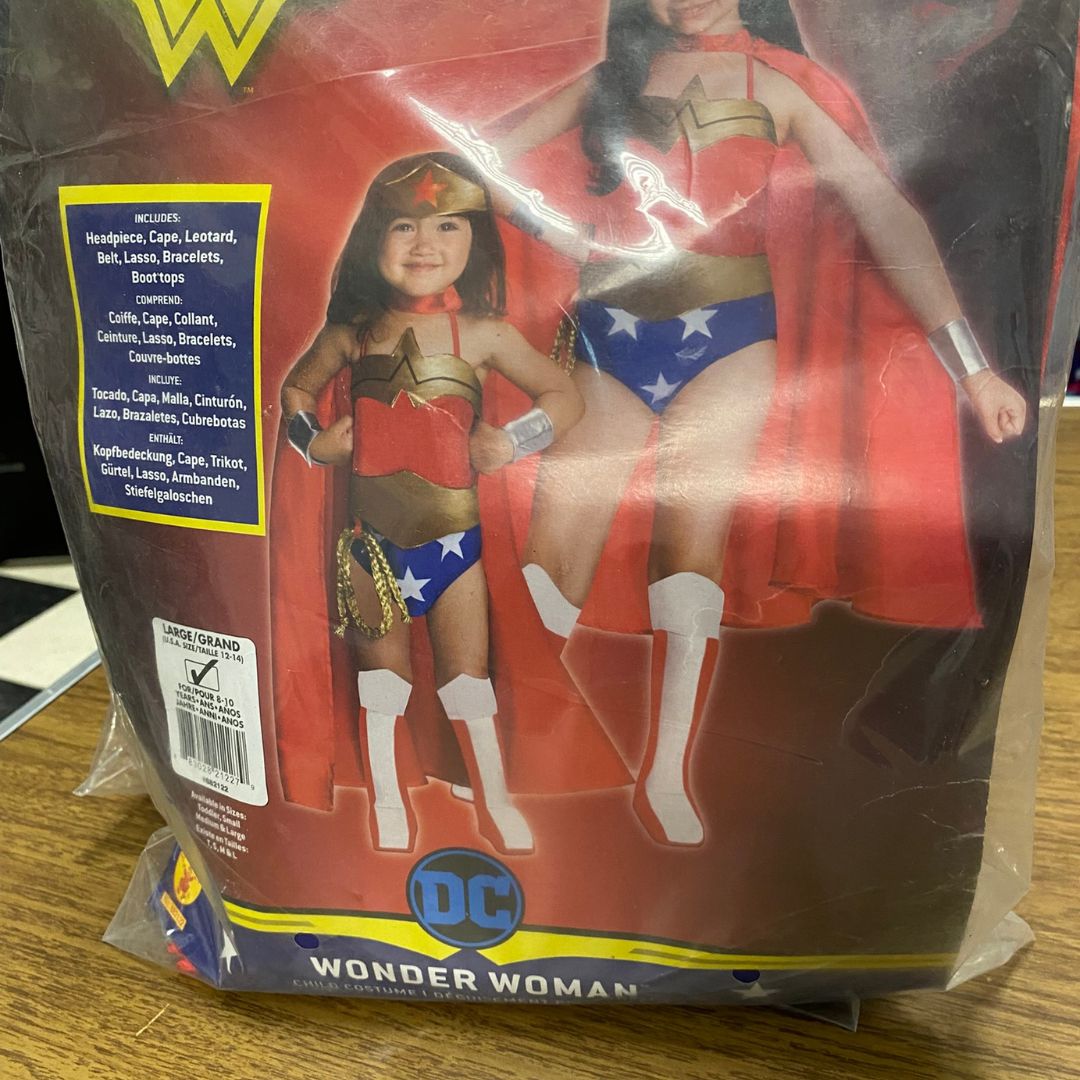 Justice League DC Comics Wonder Woman Costume - Kids Size L
