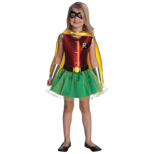DC Super Heroes Robin Tutu Costume for Kids by Rubies. Size Small