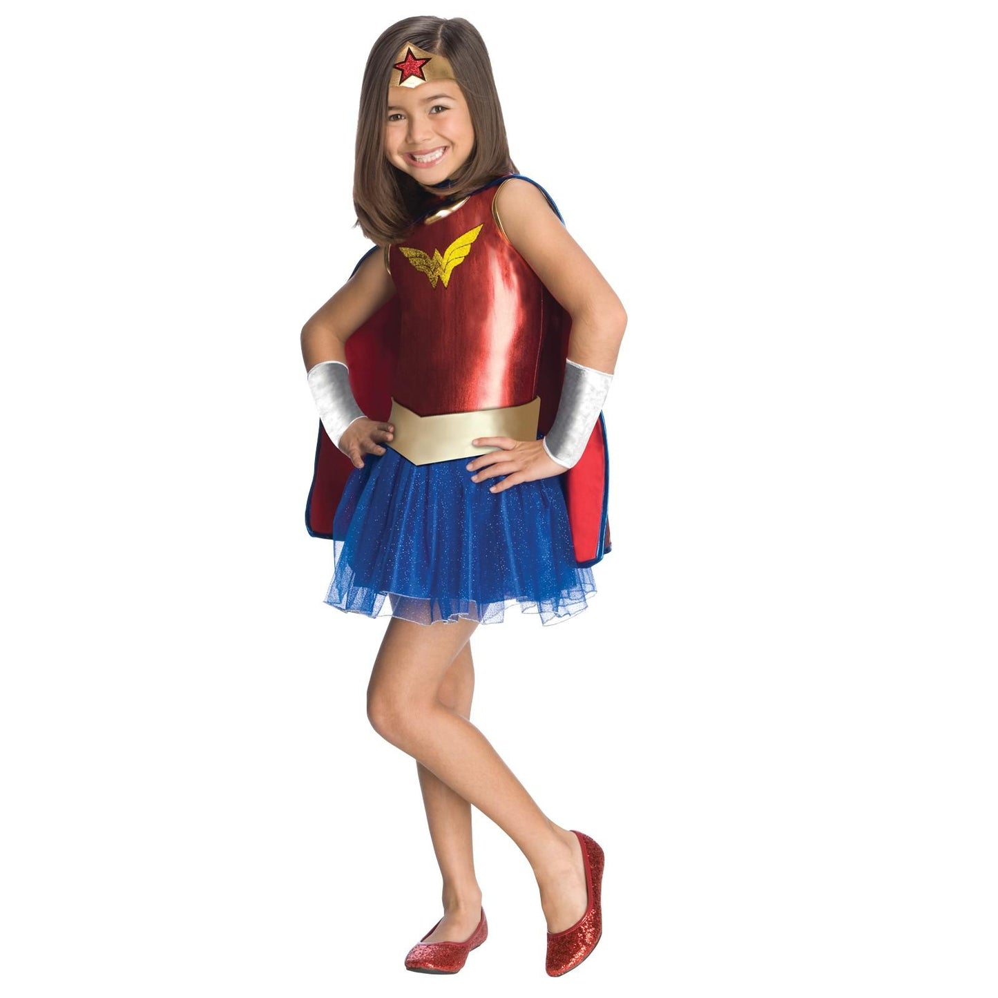 Wonder Woman Tutu Child Costume by Rubie's. Size Small