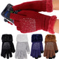 Drizzle Bling Fleece Lined Long Wrist Touchscreen Gloves