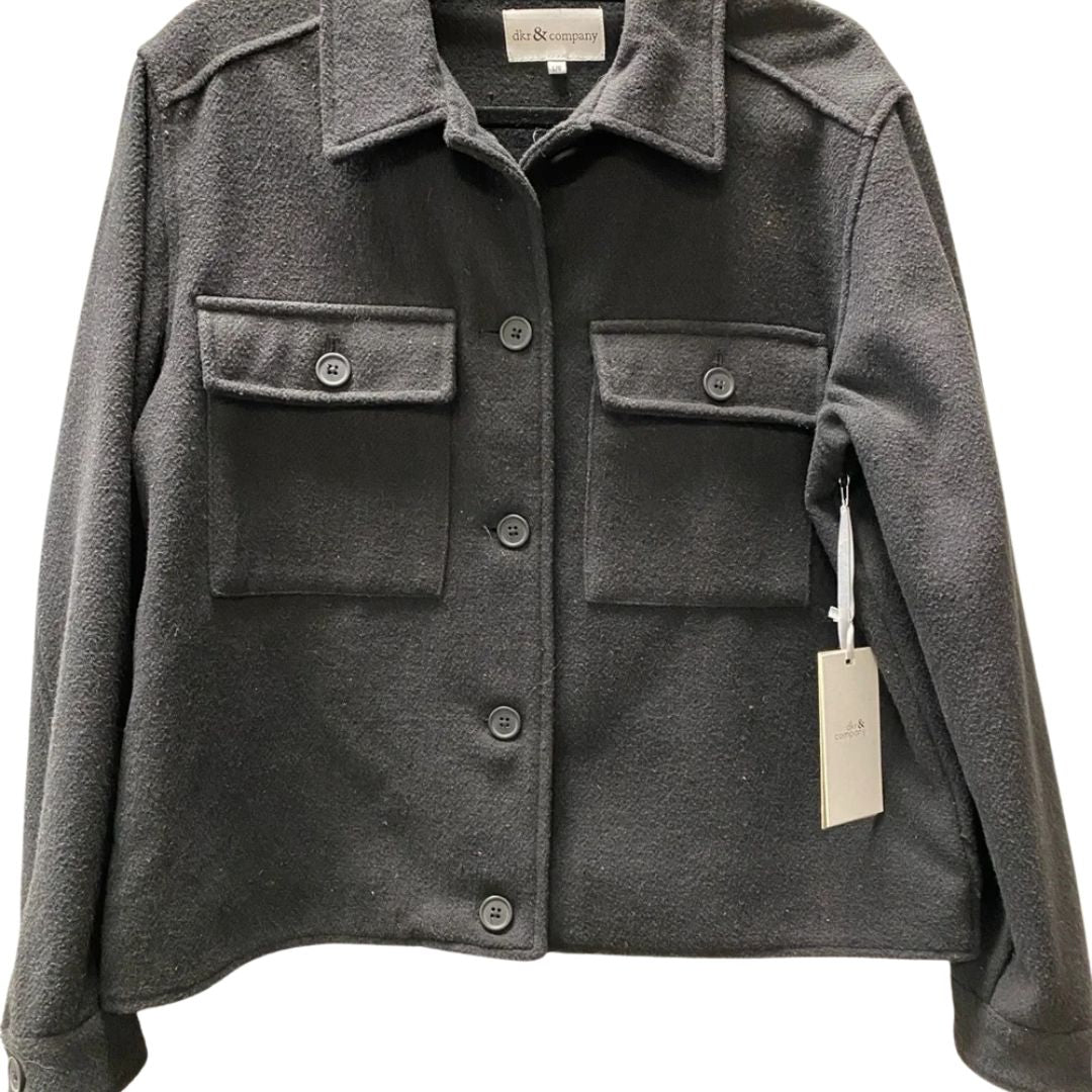 Crop utility Jacket by DKR. Black