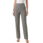 Women's Black & Grey Micro Check Pants