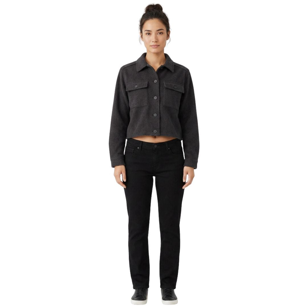 Crop utility Jacket by DKR. Black