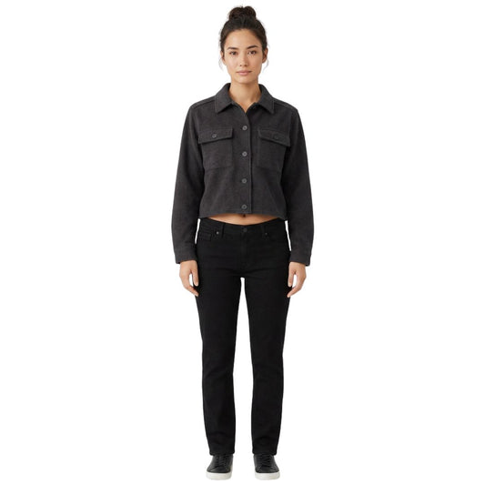 Crop utility Jacket by DKR. Black