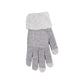 Women’s Embellished Fleece-Lined Knit Gloves - Grey