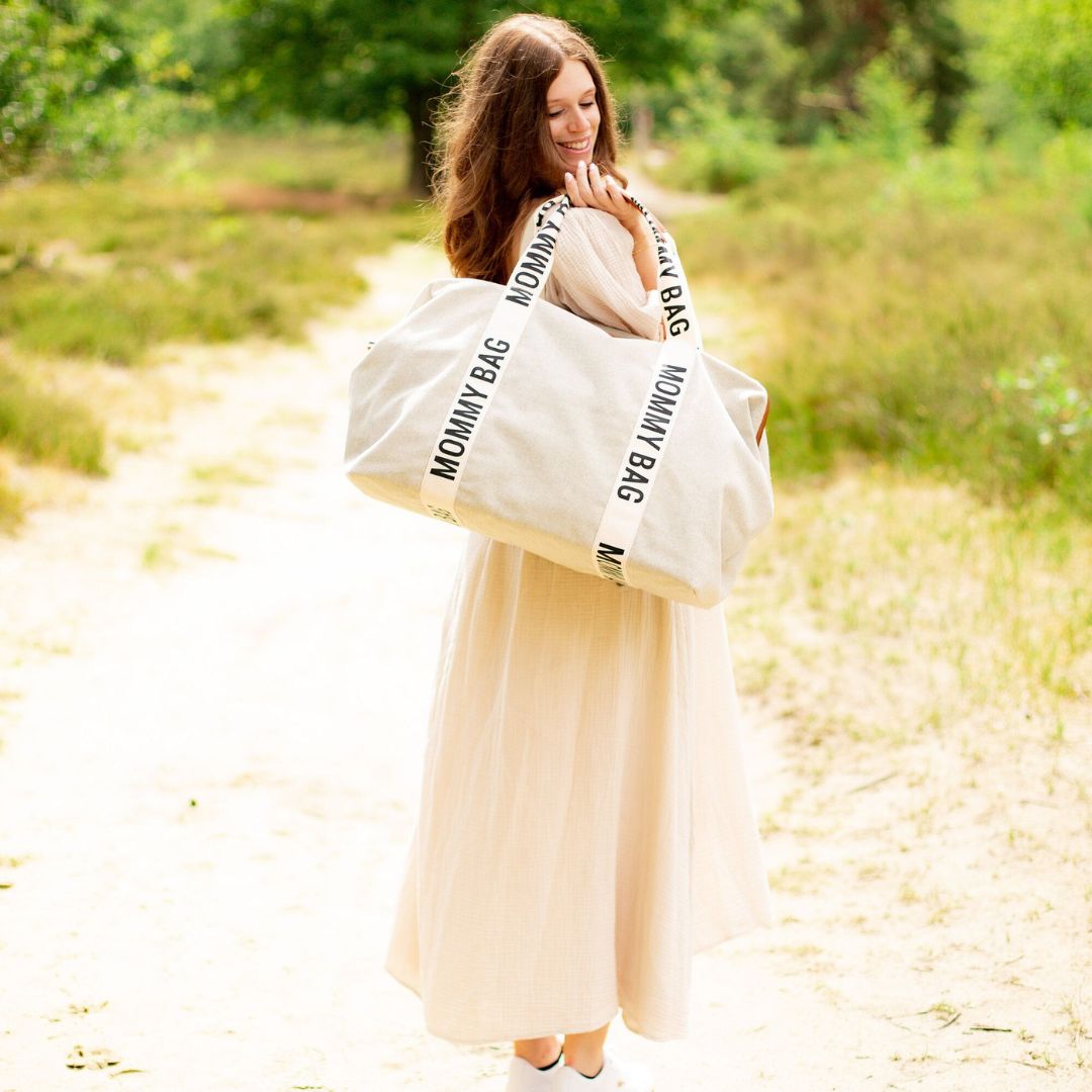 Nursery Bag Mommy Bag ® Signature + Family Bag Signature Canvas Off-White Bundle