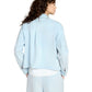 Mondetta Women's Cropped Corduroy Texture Shirt - Light Blue
