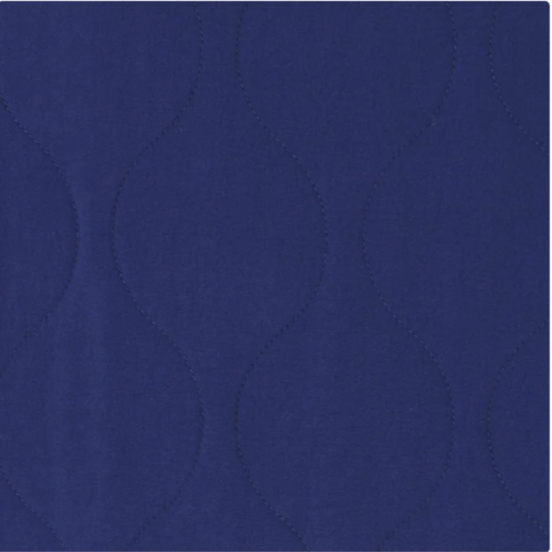 TAHARI Lightweight Quilted Button-up Jacket - Navy