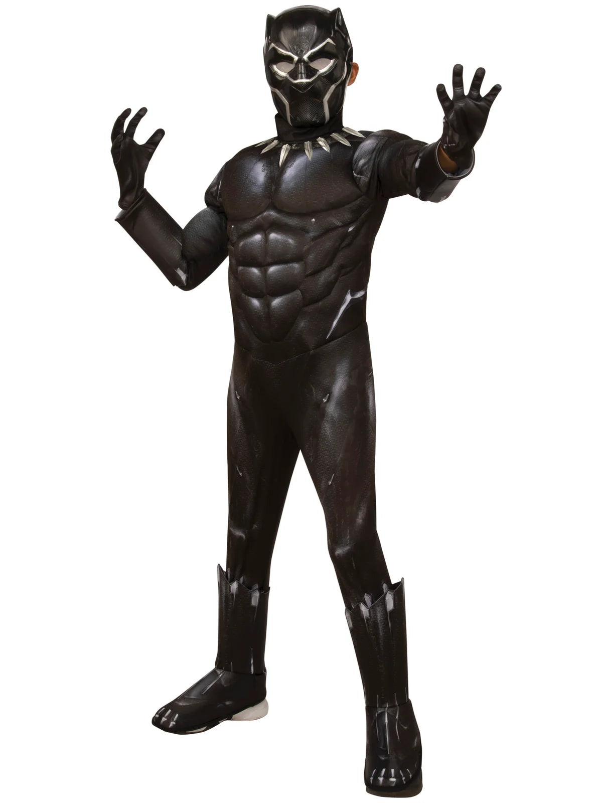 Boys' Avengers Black Panther Costume. Size (5-6)