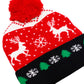 Christmas Festive Single Pom Cuffed Beanie