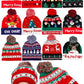 Adults Christmas Led Light-up Cuffed Beanie: ASSORTED / ONE SIZE