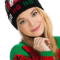 Christmas Festive Single Pom Cuffed Beanie