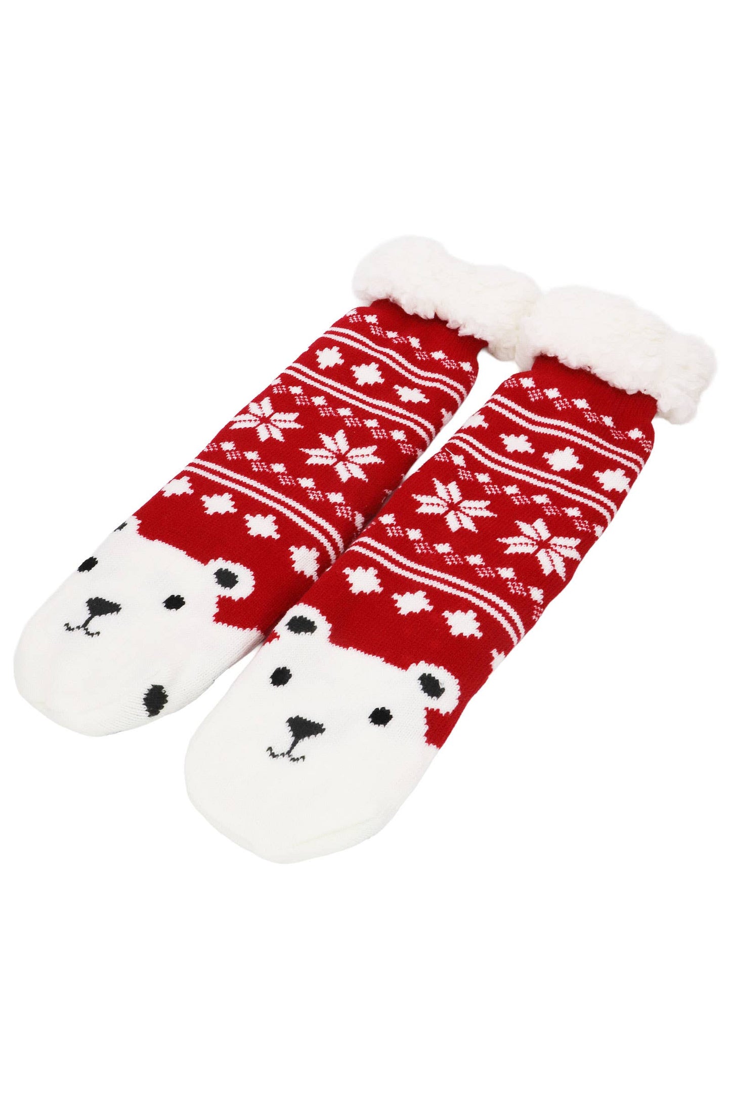 Christmas Thick Fleece Non-slip Lounge Socks: ASSORTED / ONE SIZE