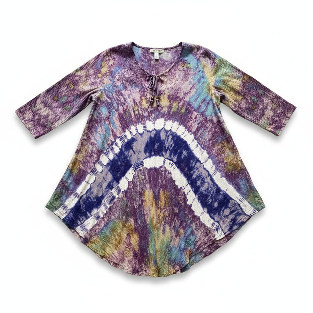 Tie-Dye Tunic Blouse