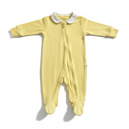 Infant Sleeper - Yellow with collar