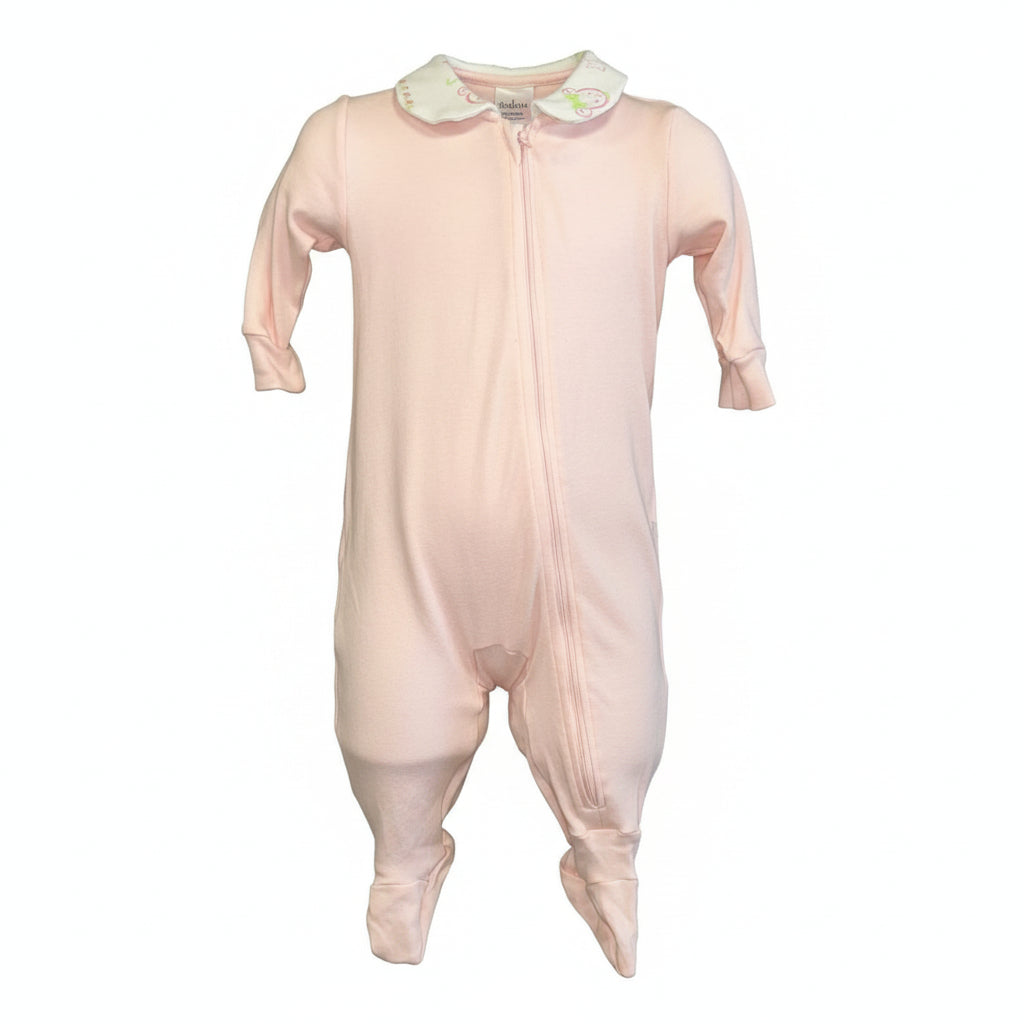 Infant Sleeper - Pink with collar