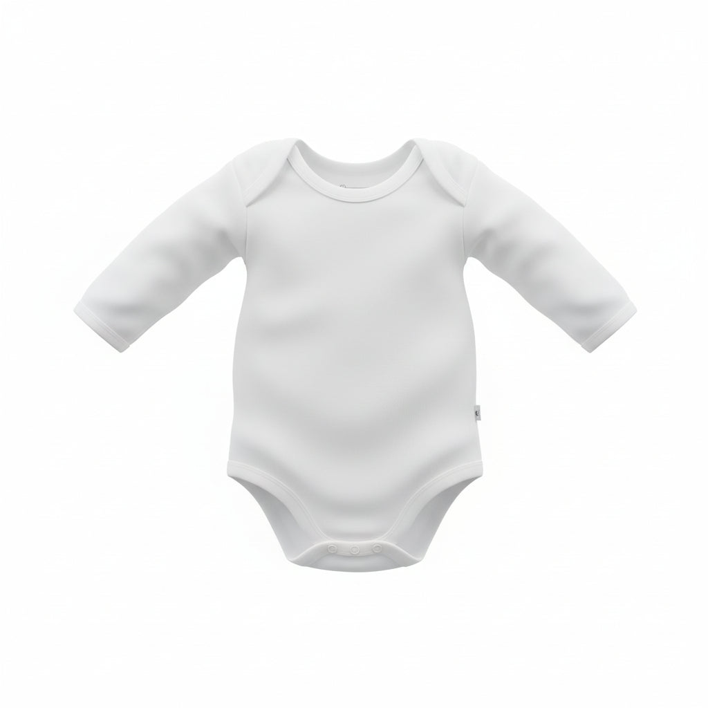Infant Long Sleeve Bodysuit/Onesie White