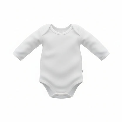 Infant Long Sleeve Bodysuit/Onesie White