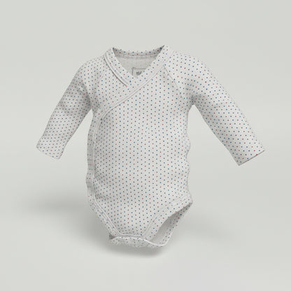 Infant Long Sleeve Bodysuit/Onesie Blue & Red Dots