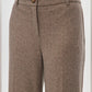 Hilary Radley Straight Leg Pants Taupe Herringbone