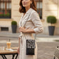 Compact sparkle Crossbody purse. Black & Silver
