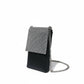 Compact sparkle Crossbody purse. Silver