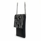 Compact sparkle Crossbody purse. Black & Silver
