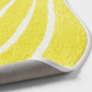Lemon Shaped Machine Washable Non-Slip Bath Rug Yellow